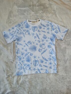 Scotch & Soda Amsterdam Mens Small Nantucket Breeze Costal Beach Seashell Tshirt